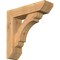Ekena Millwork Olympic Slat Smooth Bracket w/ Offset Brace, Western Red Cedar, 5 1/2"W x 20"D x 20"H BKT0604X20X20OLY06SWR - alternate 1